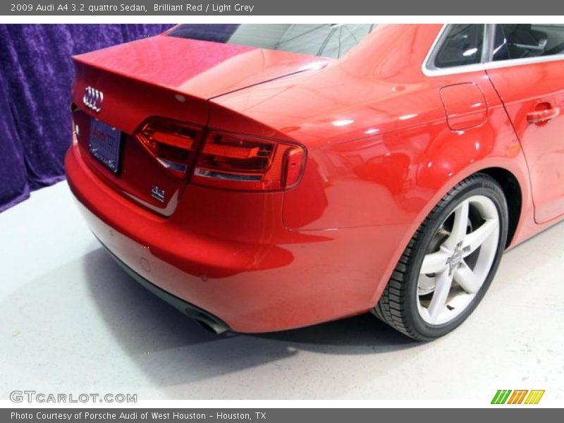 Brilliant Red / Light Grey 2009 Audi A4 3.2 quattro Sedan