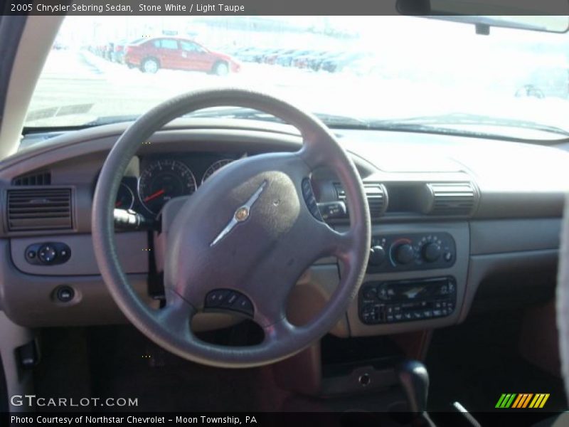Stone White / Light Taupe 2005 Chrysler Sebring Sedan