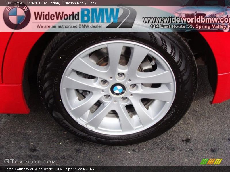 Crimson Red / Black 2007 BMW 3 Series 328xi Sedan