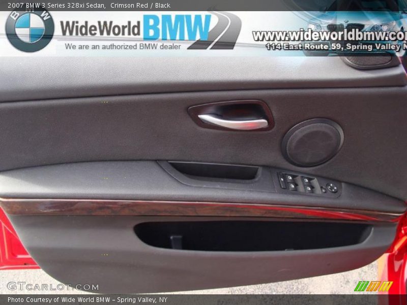 Crimson Red / Black 2007 BMW 3 Series 328xi Sedan