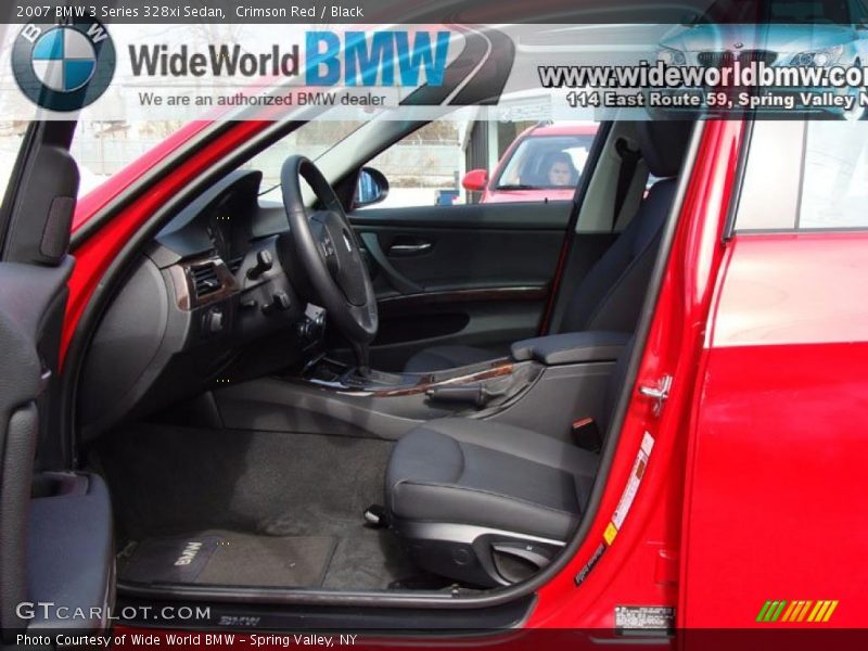 Crimson Red / Black 2007 BMW 3 Series 328xi Sedan