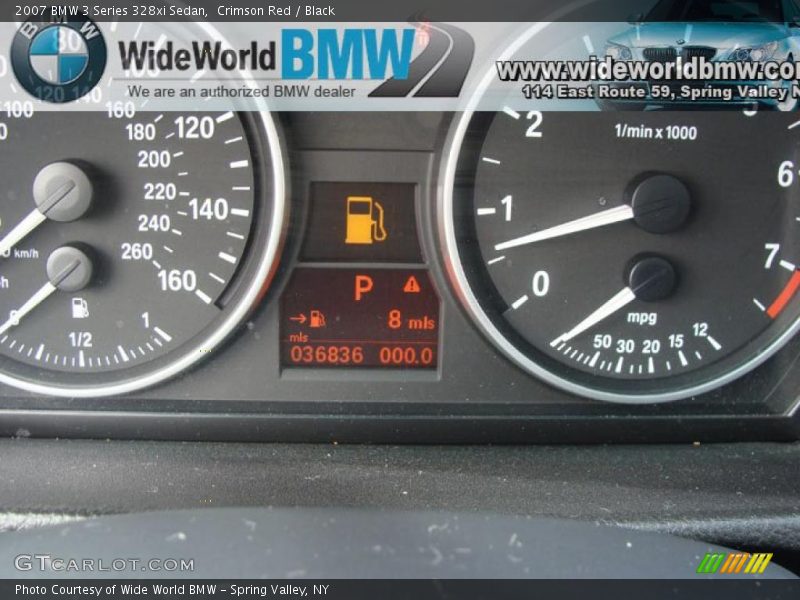 Crimson Red / Black 2007 BMW 3 Series 328xi Sedan