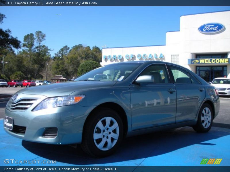 Aloe Green Metallic / Ash Gray 2010 Toyota Camry LE