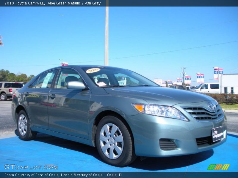 Aloe Green Metallic / Ash Gray 2010 Toyota Camry LE