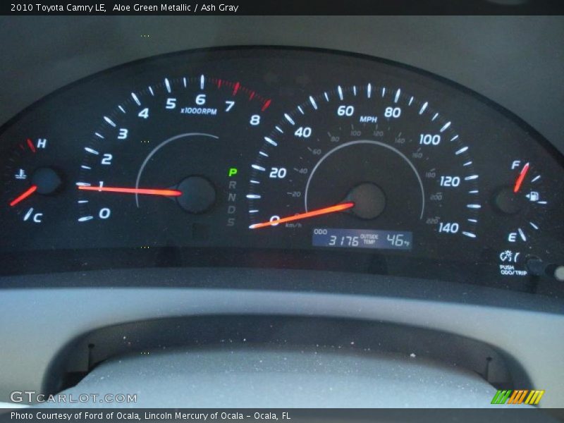 Aloe Green Metallic / Ash Gray 2010 Toyota Camry LE