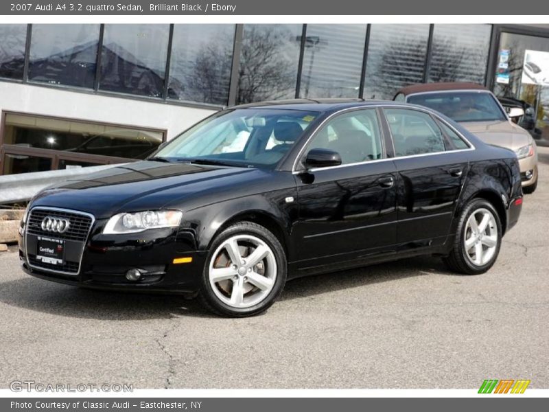 Brilliant Black / Ebony 2007 Audi A4 3.2 quattro Sedan