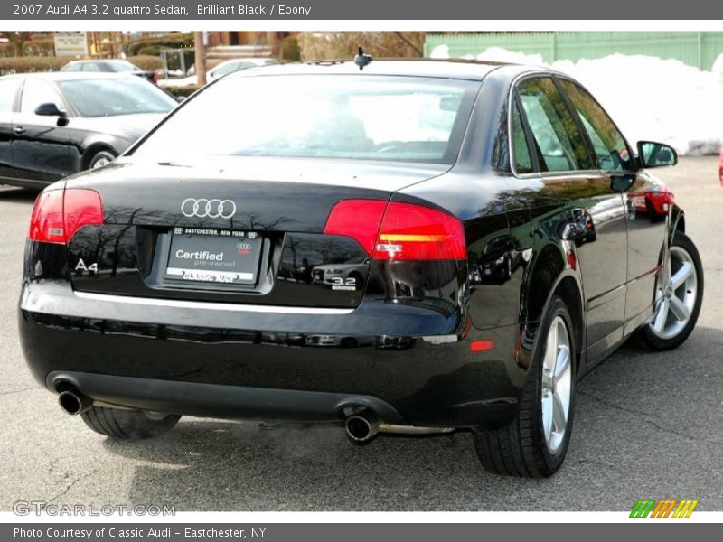 Brilliant Black / Ebony 2007 Audi A4 3.2 quattro Sedan