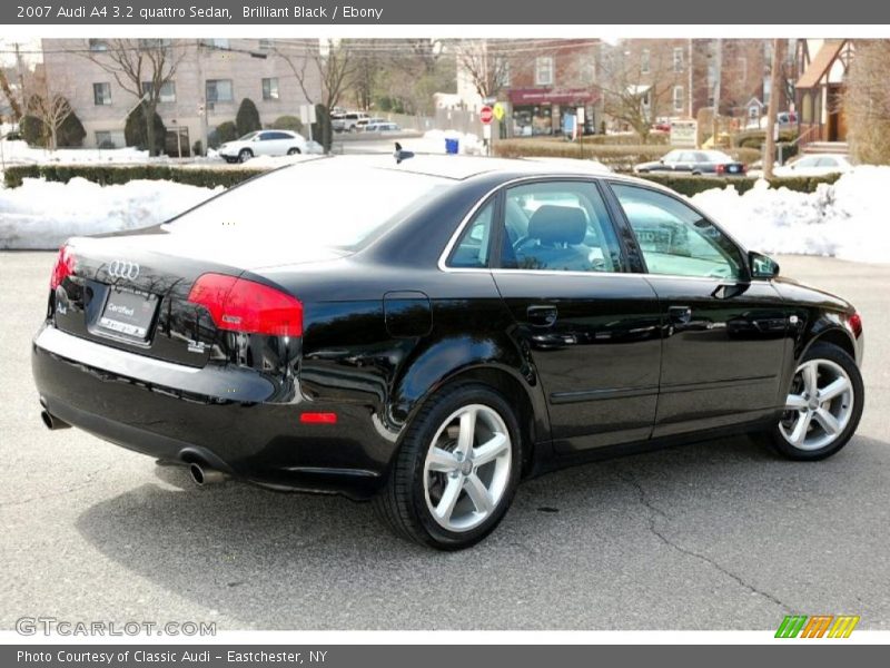 Brilliant Black / Ebony 2007 Audi A4 3.2 quattro Sedan