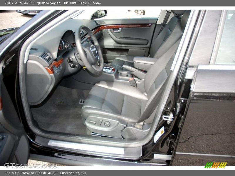 Brilliant Black / Ebony 2007 Audi A4 3.2 quattro Sedan