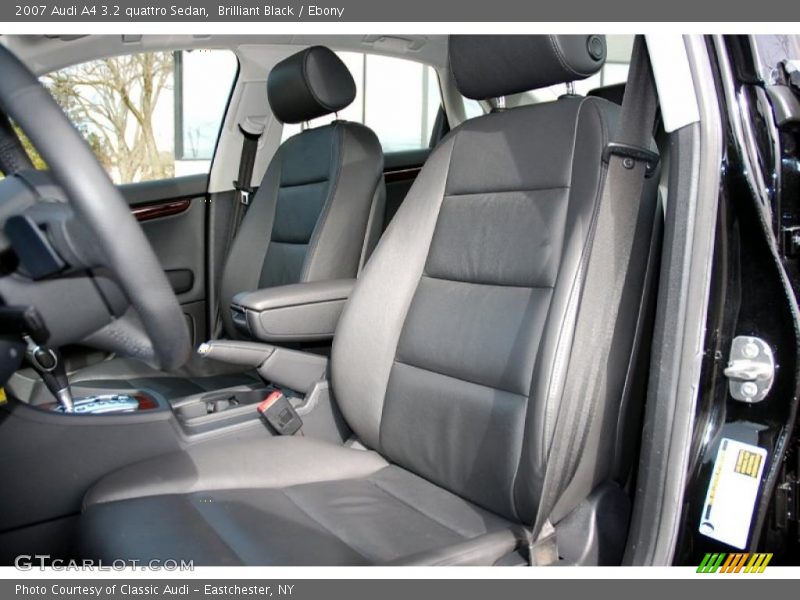 Brilliant Black / Ebony 2007 Audi A4 3.2 quattro Sedan