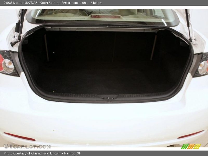 Performance White / Beige 2008 Mazda MAZDA6 i Sport Sedan