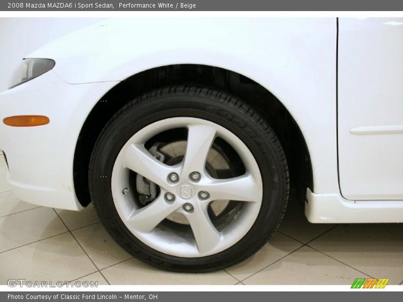 Performance White / Beige 2008 Mazda MAZDA6 i Sport Sedan