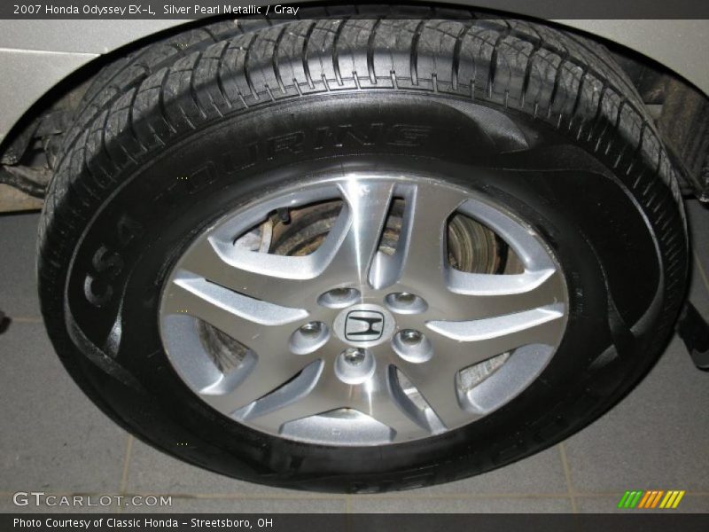 Silver Pearl Metallic / Gray 2007 Honda Odyssey EX-L