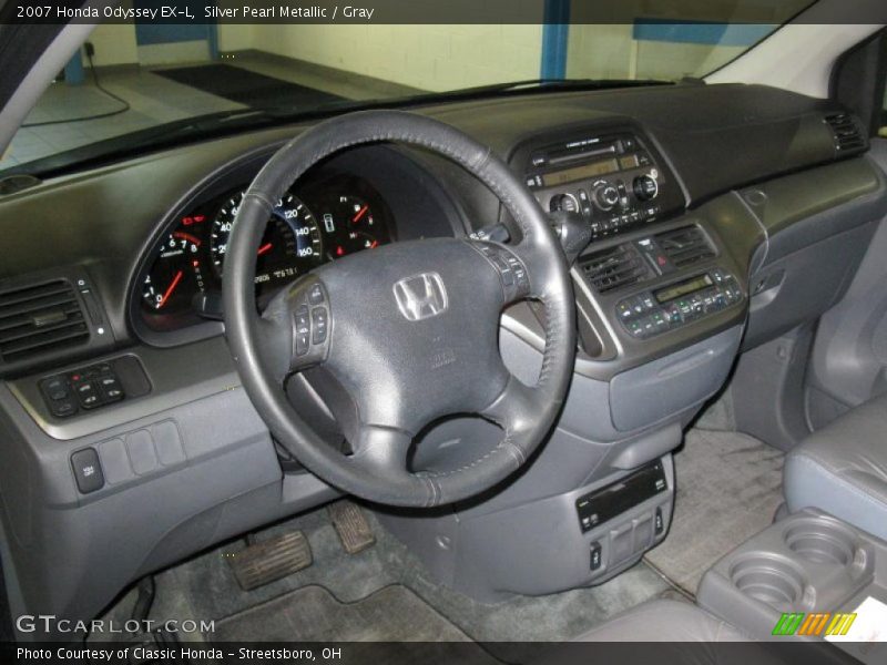 Silver Pearl Metallic / Gray 2007 Honda Odyssey EX-L