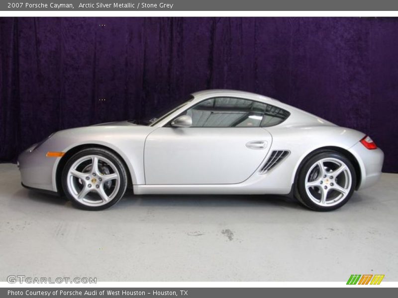 Arctic Silver Metallic / Stone Grey 2007 Porsche Cayman
