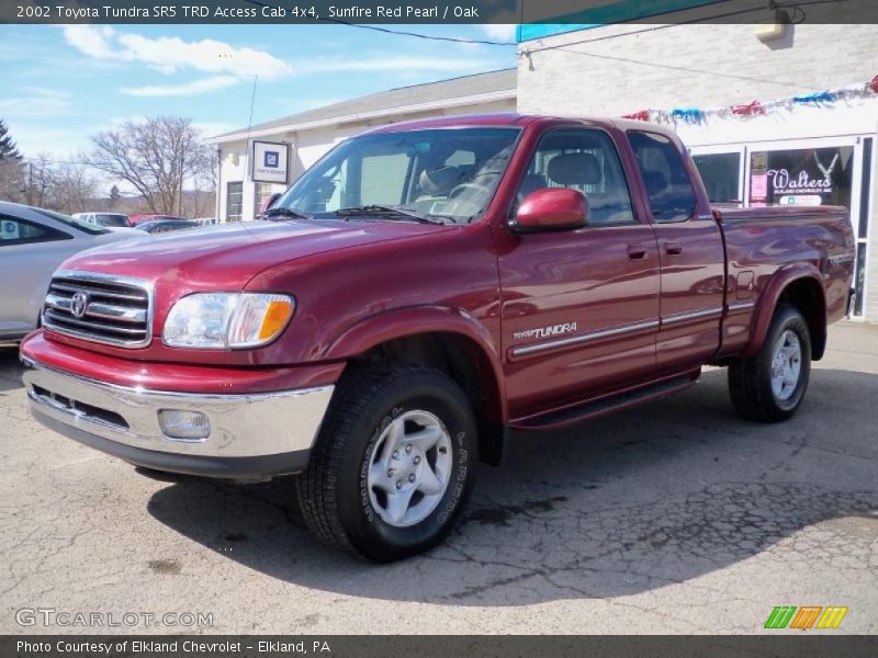 Sunfire Red Pearl / Oak 2002 Toyota Tundra SR5 TRD Access Cab 4x4