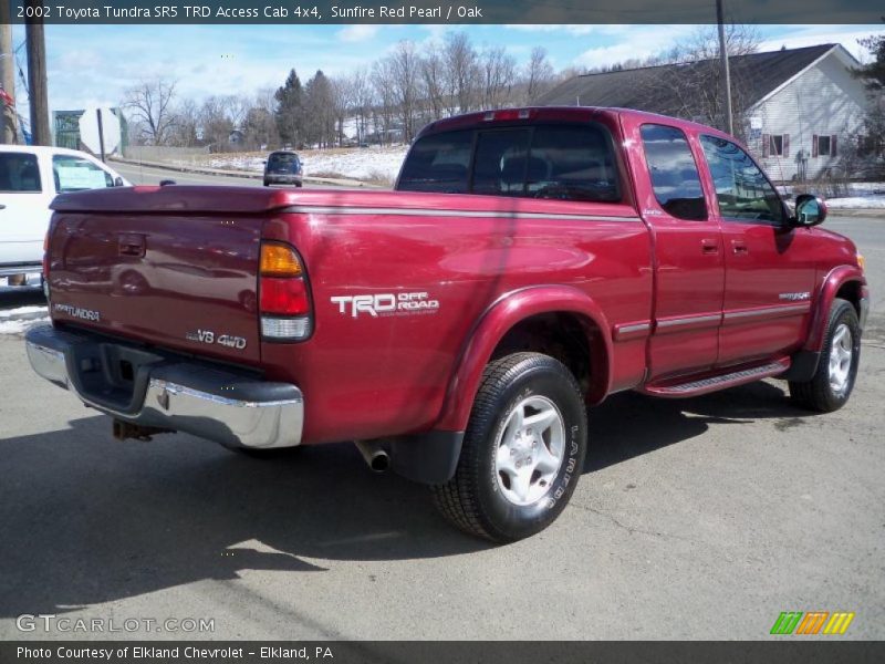 Sunfire Red Pearl / Oak 2002 Toyota Tundra SR5 TRD Access Cab 4x4