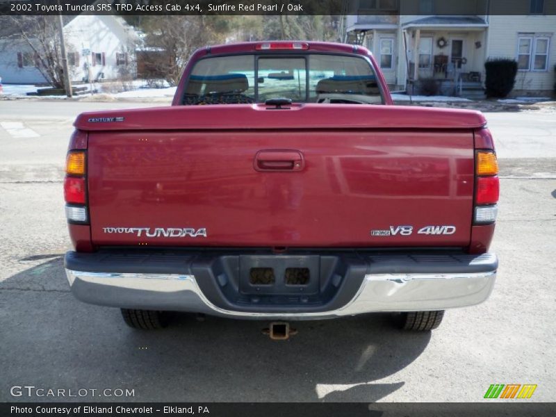 Sunfire Red Pearl / Oak 2002 Toyota Tundra SR5 TRD Access Cab 4x4