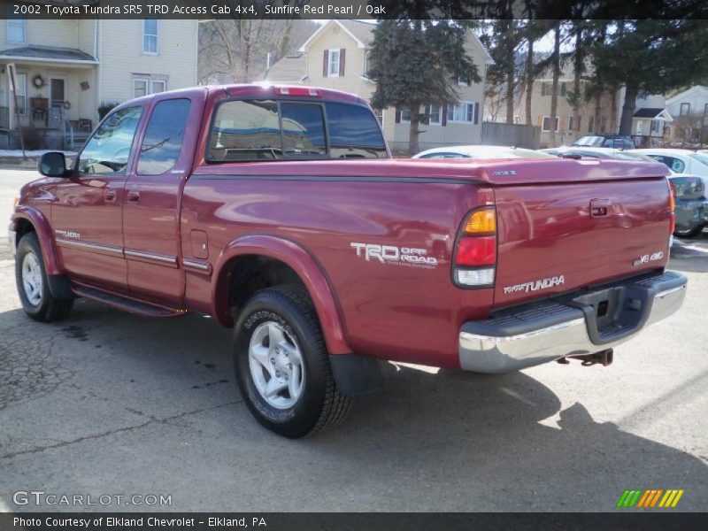 Sunfire Red Pearl / Oak 2002 Toyota Tundra SR5 TRD Access Cab 4x4