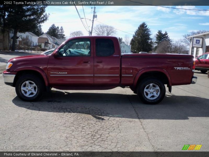 Sunfire Red Pearl / Oak 2002 Toyota Tundra SR5 TRD Access Cab 4x4