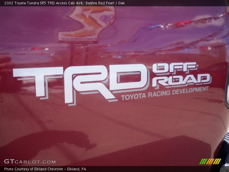 Sunfire Red Pearl / Oak 2002 Toyota Tundra SR5 TRD Access Cab 4x4