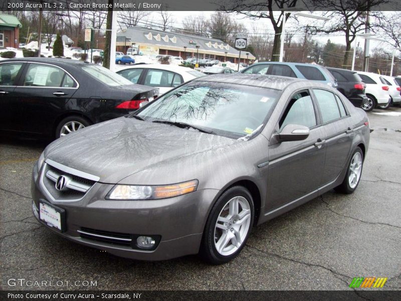 Carbon Bronze Metallic / Ebony 2008 Acura TL 3.2