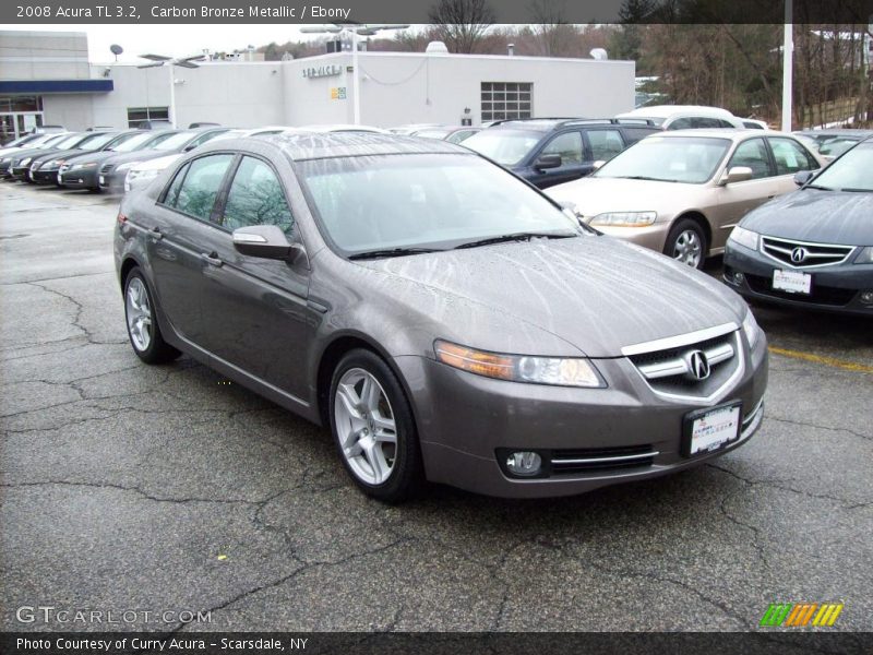 Carbon Bronze Metallic / Ebony 2008 Acura TL 3.2