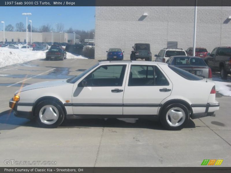 White / Beige 1997 Saab 9000 CS Turbo