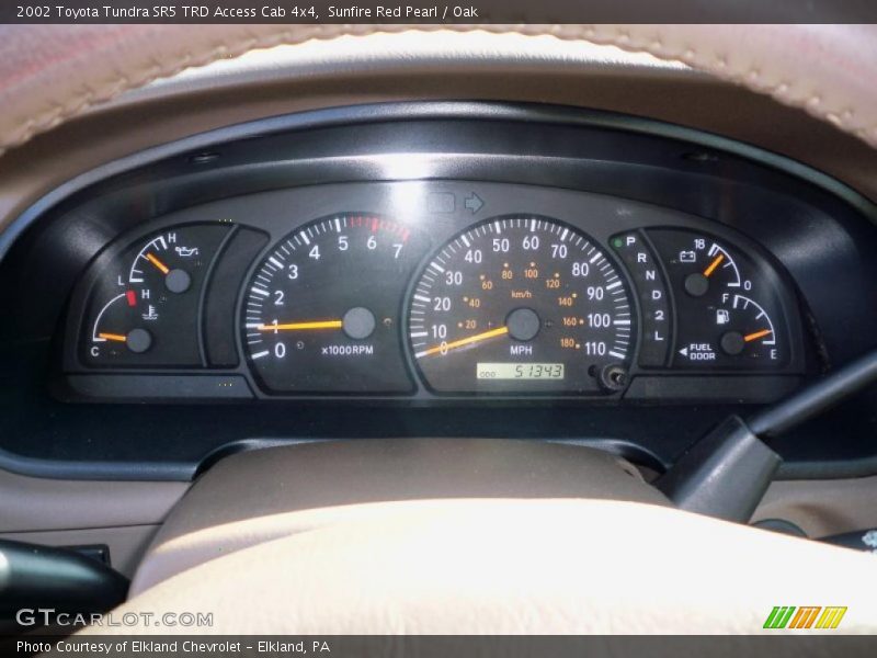 Sunfire Red Pearl / Oak 2002 Toyota Tundra SR5 TRD Access Cab 4x4