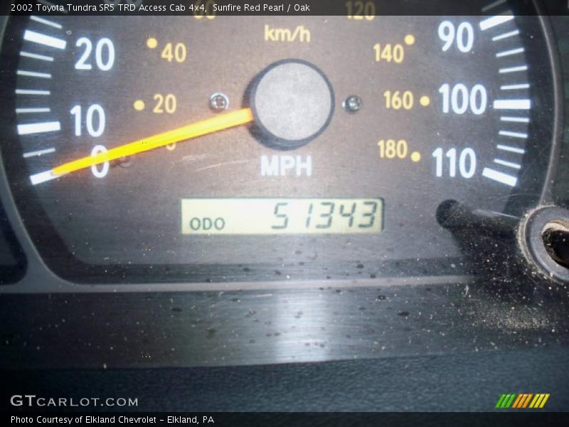 Sunfire Red Pearl / Oak 2002 Toyota Tundra SR5 TRD Access Cab 4x4