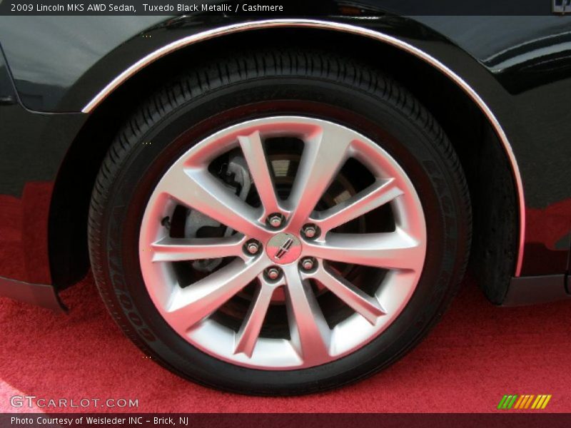 Tuxedo Black Metallic / Cashmere 2009 Lincoln MKS AWD Sedan