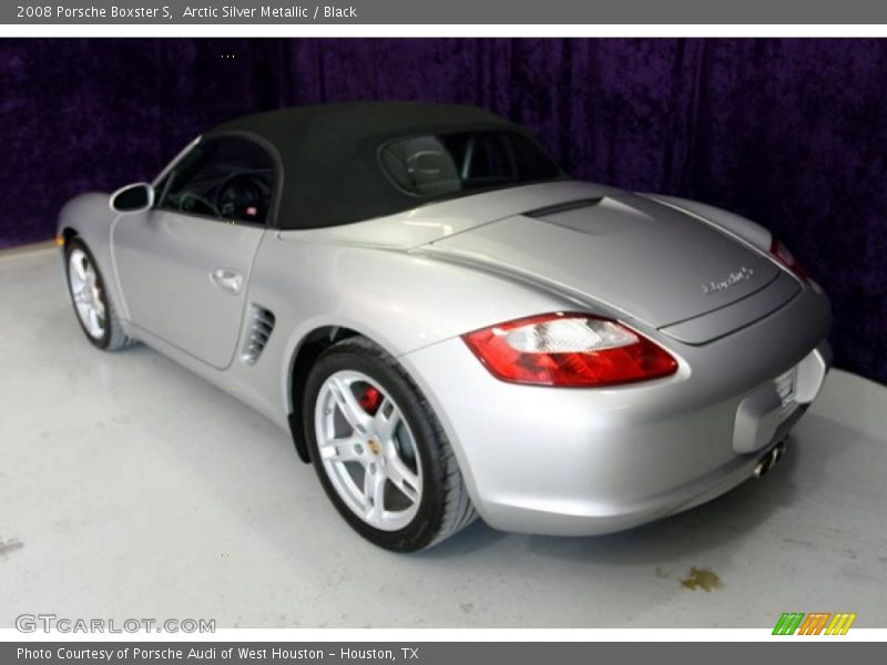 Arctic Silver Metallic / Black 2008 Porsche Boxster S