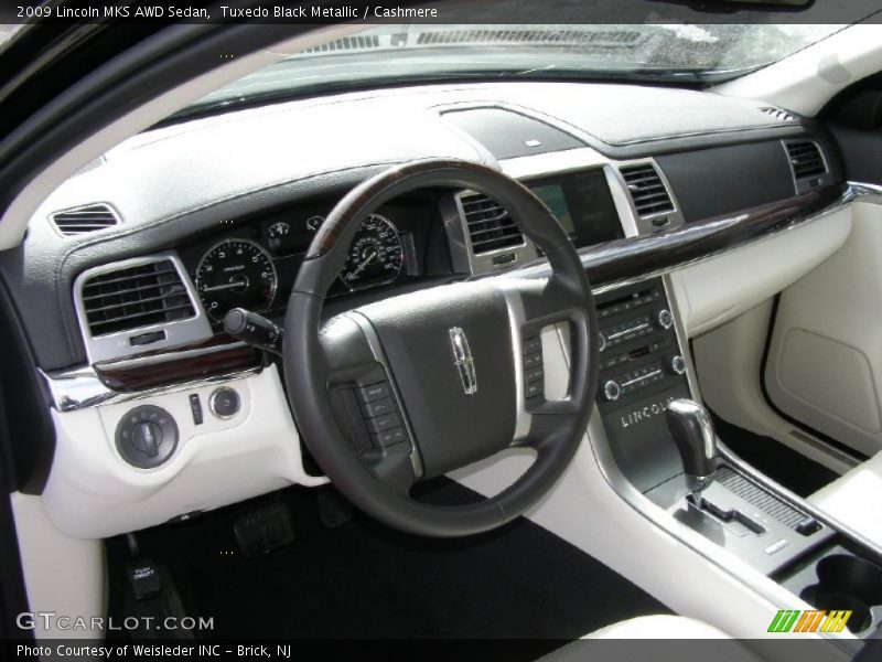 Tuxedo Black Metallic / Cashmere 2009 Lincoln MKS AWD Sedan