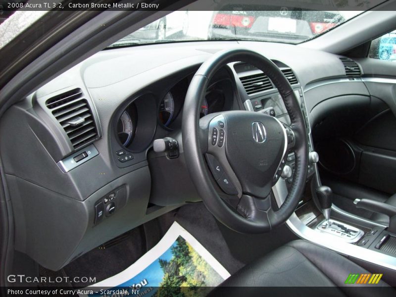 Carbon Bronze Metallic / Ebony 2008 Acura TL 3.2