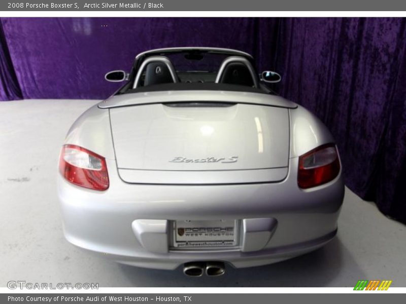 Arctic Silver Metallic / Black 2008 Porsche Boxster S
