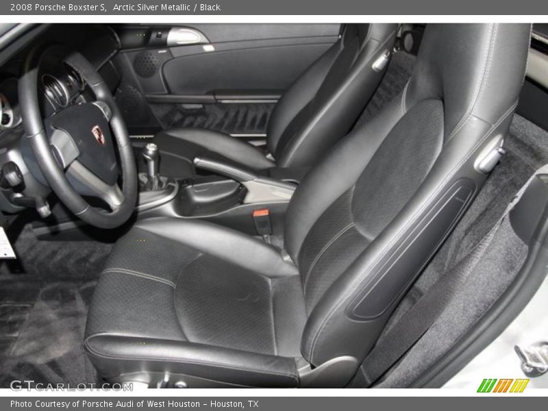 Arctic Silver Metallic / Black 2008 Porsche Boxster S