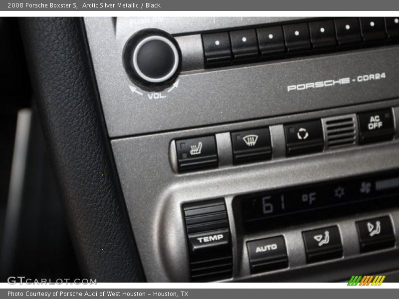 Arctic Silver Metallic / Black 2008 Porsche Boxster S