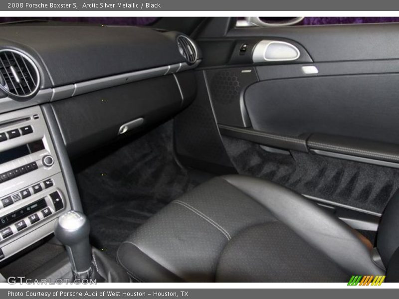 Arctic Silver Metallic / Black 2008 Porsche Boxster S