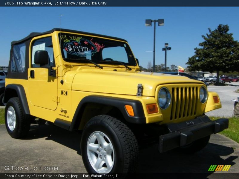 Solar Yellow / Dark Slate Gray 2006 Jeep Wrangler X 4x4