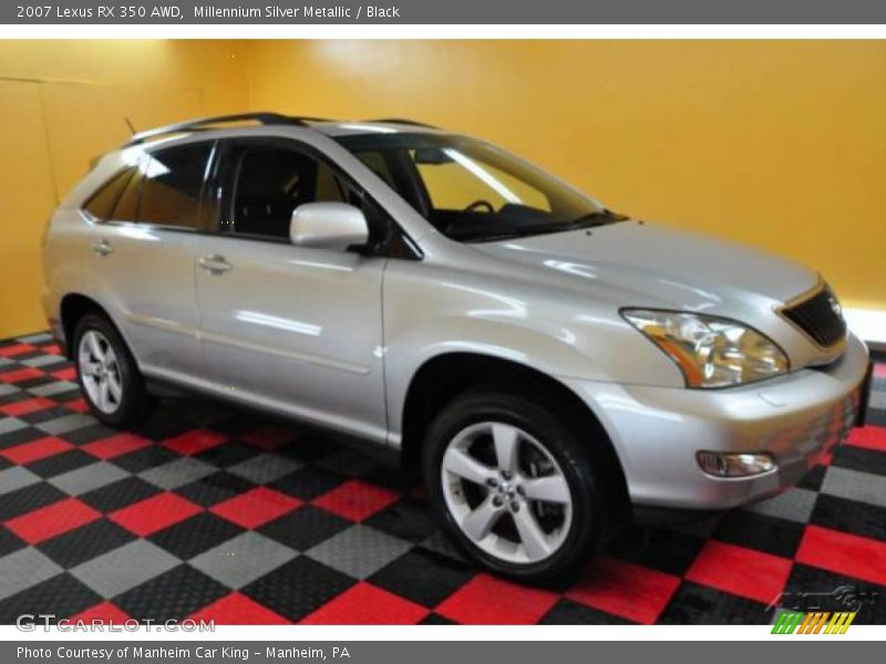 Millennium Silver Metallic / Black 2007 Lexus RX 350 AWD