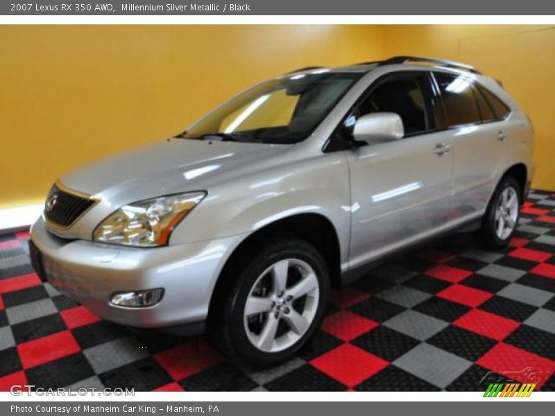 Millennium Silver Metallic / Black 2007 Lexus RX 350 AWD
