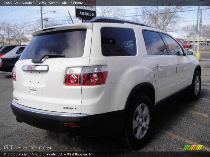 Summit White / Ebony 2009 GMC Acadia SLT AWD