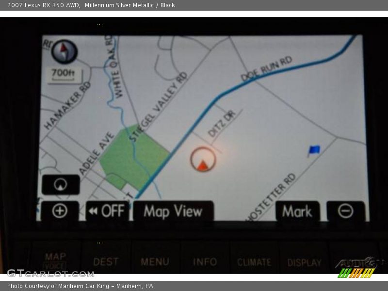 Millennium Silver Metallic / Black 2007 Lexus RX 350 AWD