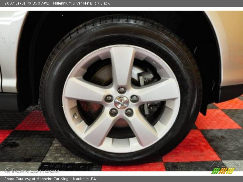 Millennium Silver Metallic / Black 2007 Lexus RX 350 AWD