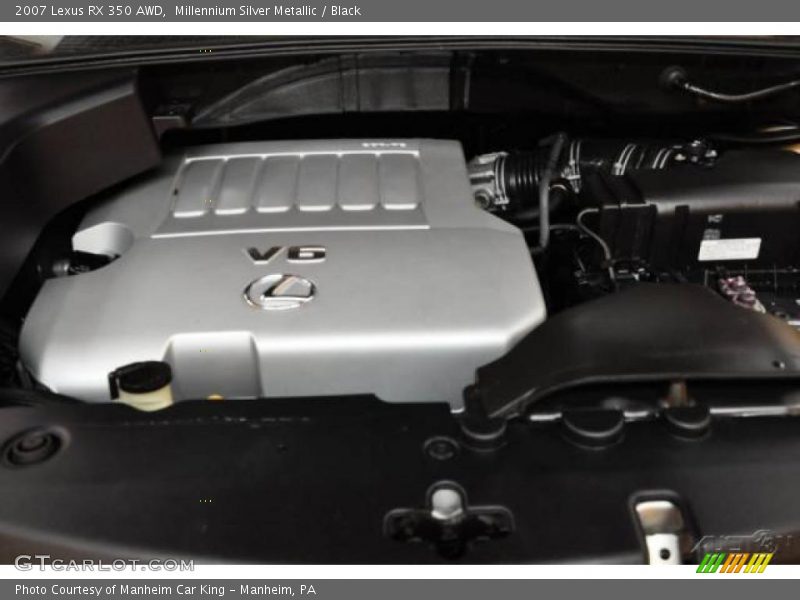 Millennium Silver Metallic / Black 2007 Lexus RX 350 AWD