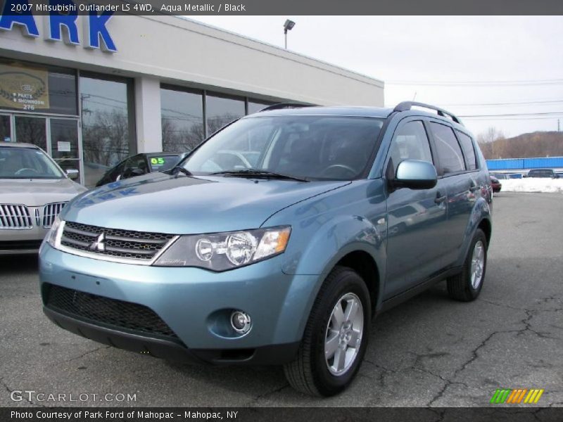 Aqua Metallic / Black 2007 Mitsubishi Outlander LS 4WD