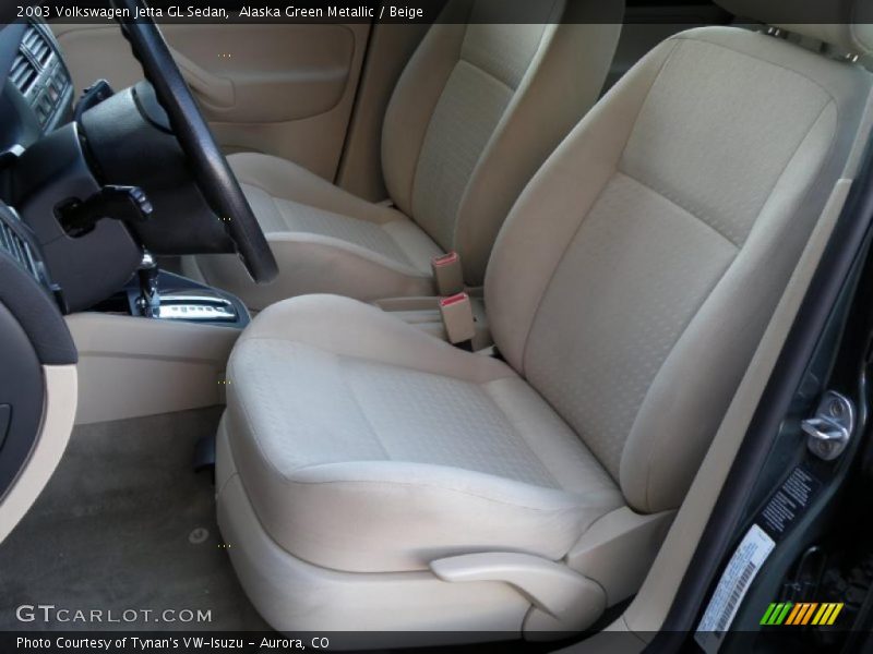 Alaska Green Metallic / Beige 2003 Volkswagen Jetta GL Sedan