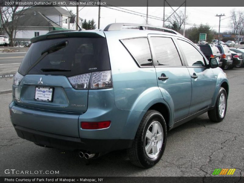 Aqua Metallic / Black 2007 Mitsubishi Outlander LS 4WD