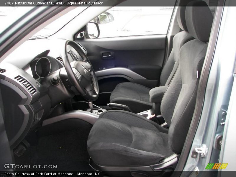 Aqua Metallic / Black 2007 Mitsubishi Outlander LS 4WD