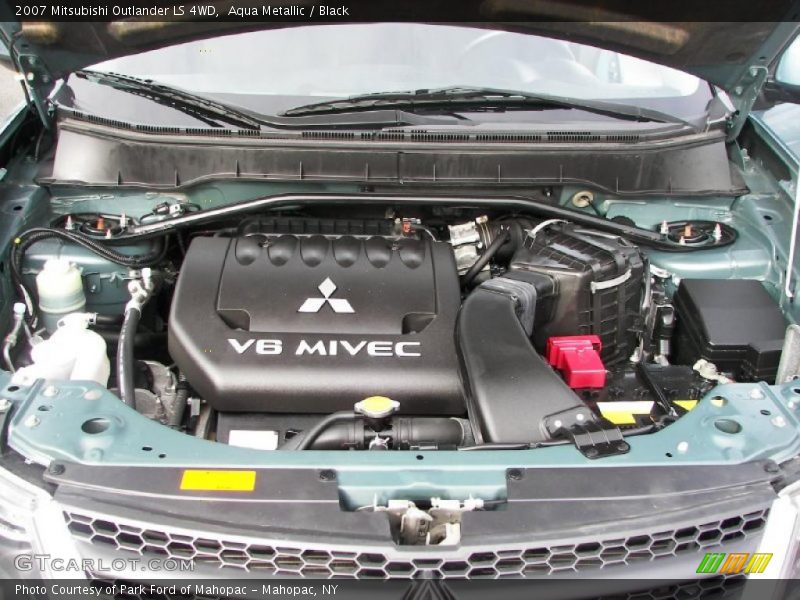 Aqua Metallic / Black 2007 Mitsubishi Outlander LS 4WD